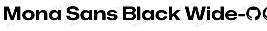 Mona Sans Black Wide字体转换